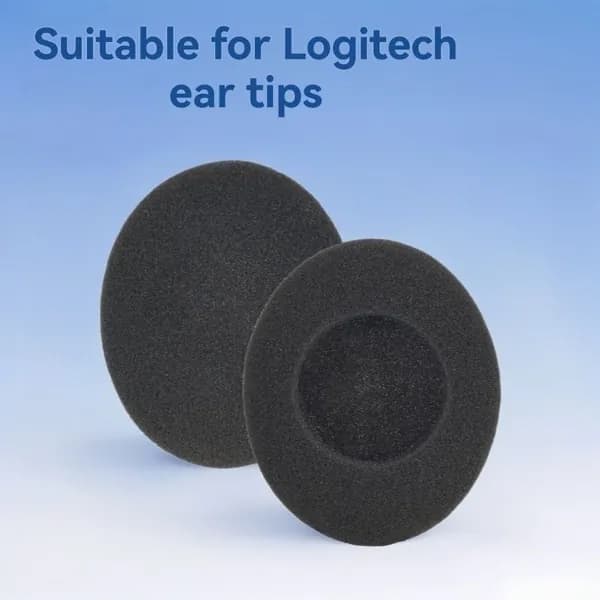 Сменные амбушюры для компьютерной гарнитуры Logitech 860 удобные поролоновые накладки.
