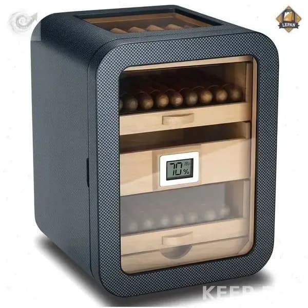 Сигарный шкаф чёрный орех,с люком на крыше