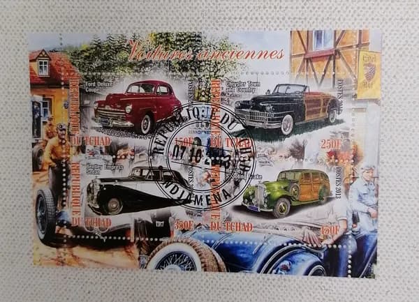 Чад Блок марок "Машины" 2013 года