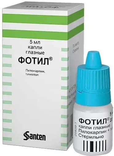 Фотил, капли глазные 20 мг/мл+5 мг/мл, 5 мл