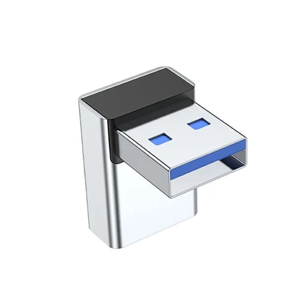USB 30 переходник с углом 90 градусов мужской на женский