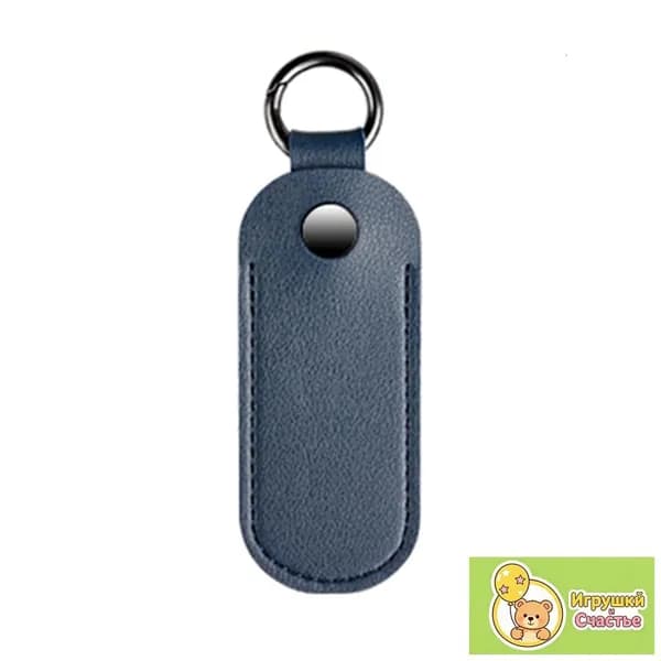 Чехол для USB-флешки из микрофибры, Темно-синий