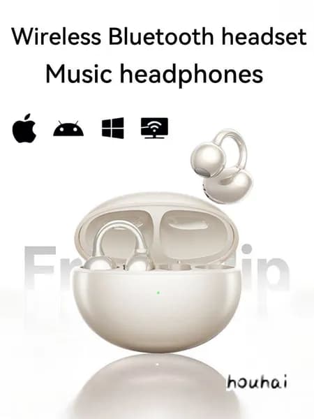 Наушники беспроводные с микрофоном M79, Bluetooth, USB Type-C, USB, кремовый