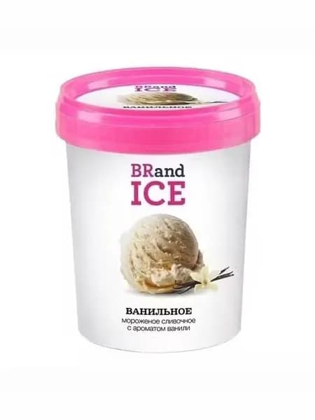 Мороженое сливочное BRandICE с ароматом ванили БЗМЖ 600 г