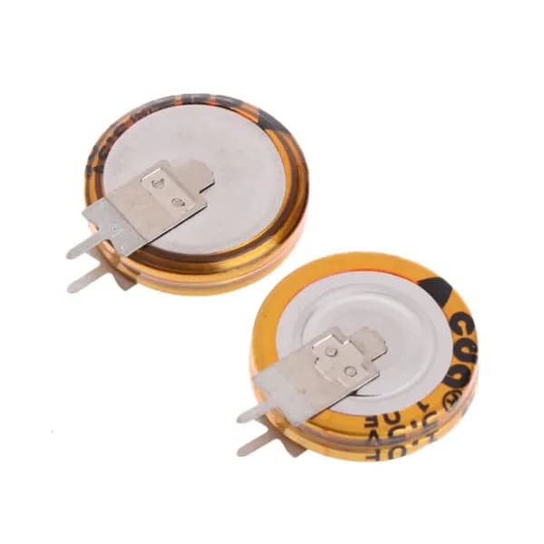 Универсальные суперконденсаторы 5.5V 1.0F (2 шт), Желтый