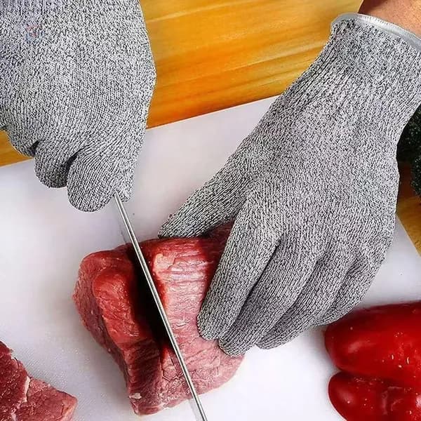 Перчатки защитные от порезов, многоцелевые рабочие перчатки для кухни и производства, комплект 2 пары