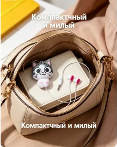Наушники проводные с микрофоном, 2.5 мм, серый