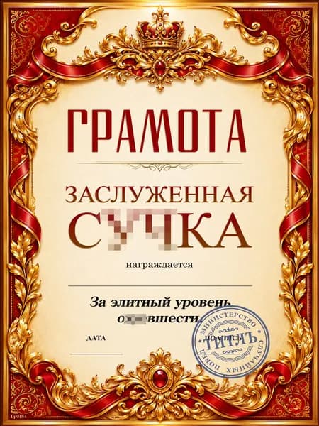 Сувенирный диплом для харизматичной женщины с юмором