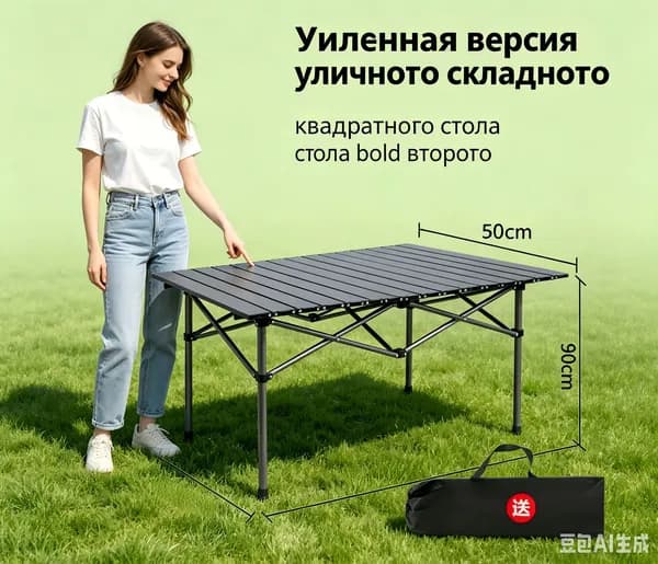 Садовый стол 90х50х50 см