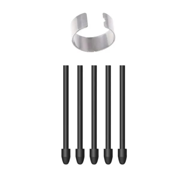 **(5 шт.) Стандартные черные наконечники для стилуса Huion PN06 / PW550 / PW600L + пинцет (5 шт.)**