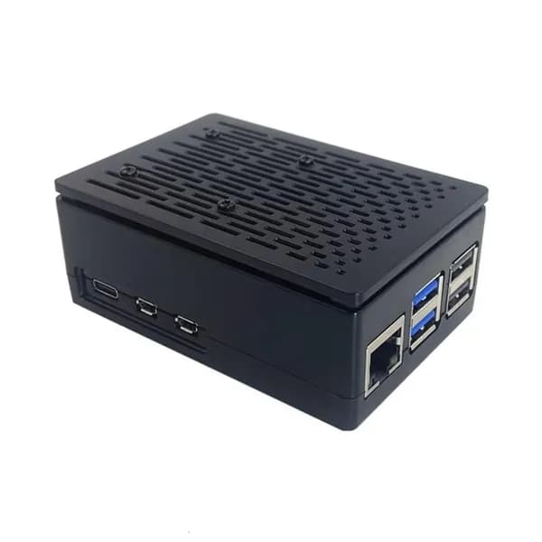 Для платы RPI 5 Крышка корпуса из АБС-пластика, отлитая под давлением Защитная коробка Дополнительный официальный вентилятор радиатора, - одиночный корпус