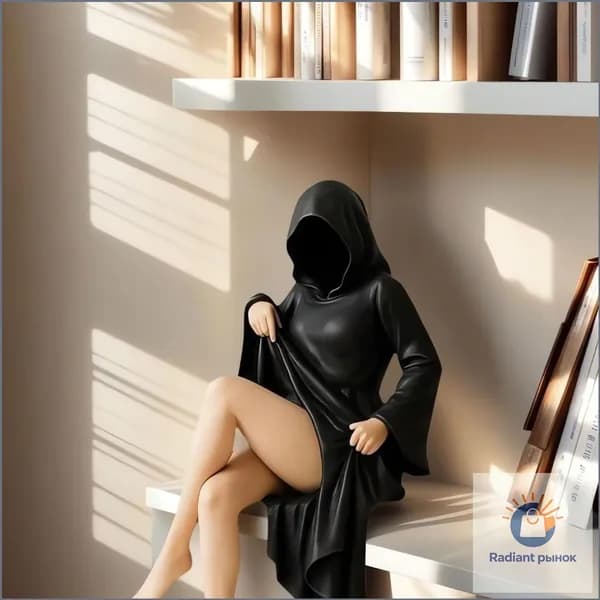 Фигурка женщины из PVC декоративная скульптура для стильного интерьера, 12*6CM