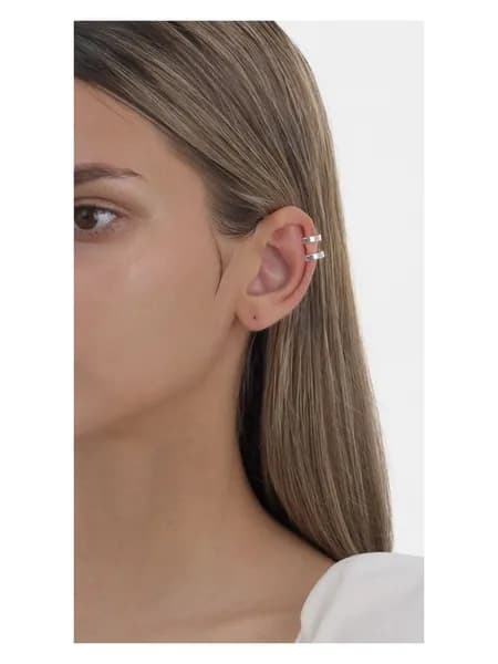 Моносерьга кафф из серебра 925 пробы kari JEWELRY