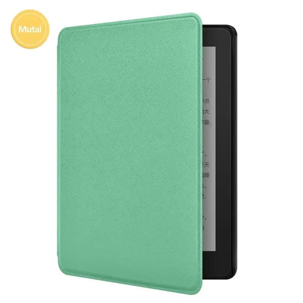 Чехол для Kindle Paperwhite 12 (2024) и Colorsoft Signature Edition, 7", мятно-зелёный, с авто-пробуждением