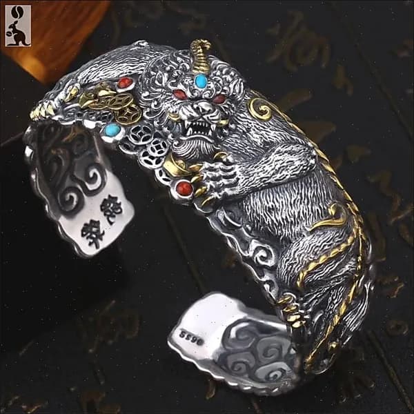 Винтажный браслет <Храбрый тигр