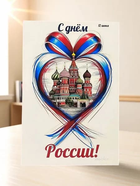 Открытка №11 "С днем России" 10*15