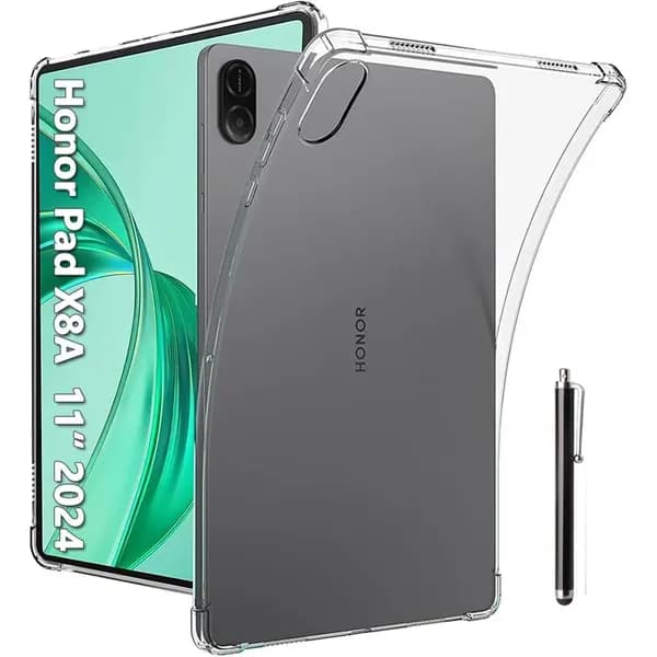 Чехол для HONOR Pad X8a 11 дюймов, Ультра тонкий противоударный защитный прозрачный чехол, гибкая мягкая крышка для кожи TPU для HONOR Pad X8a, прозрачный