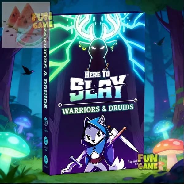 Here To Slay Warriors&Druids Expansion Стратегическая Фэнтези-карточная Игра Для 2-6 Игроков