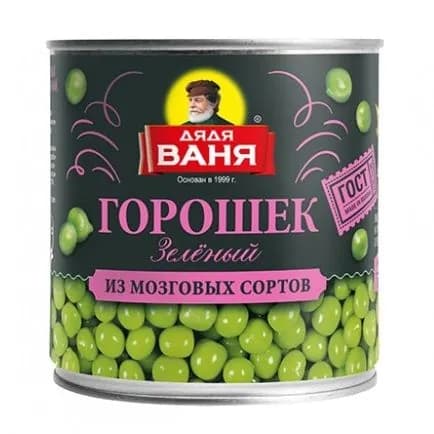 Горошек консервированный ГОСТ "Дядя Ваня" 400 г