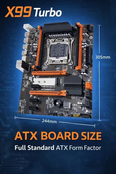 Atermiter Комплект X99 X99-TURBO(А-г QD4 RS9), LGA 2011-3, Материнская плата