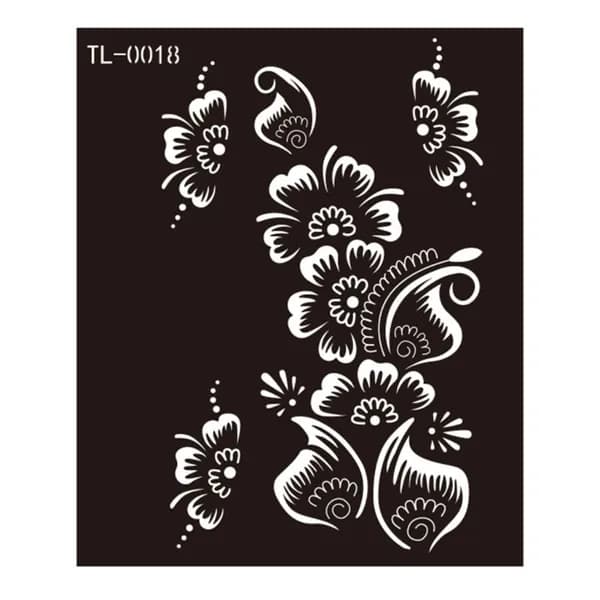 (1 лист) Hannah Hollow tattoo Sticker Juice Полупостоянный шаблон для струйной татуировки DIY-TL0018