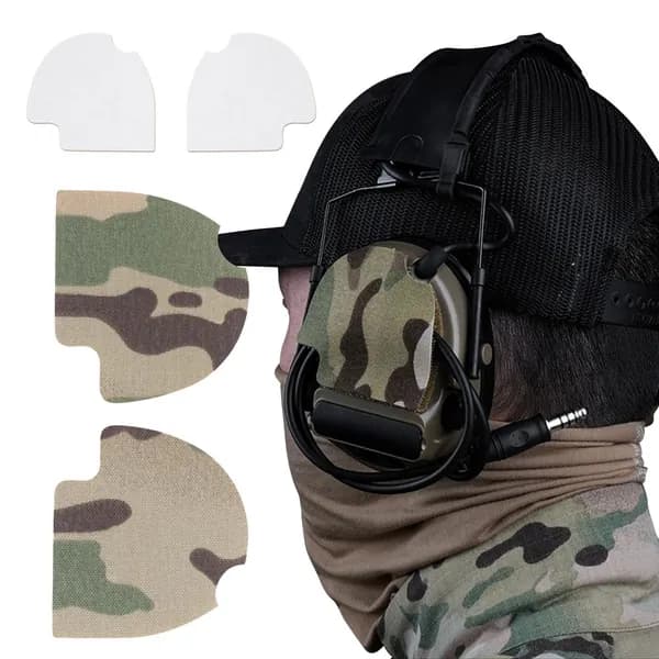Маскировочная велкро-накладка для тактических наушников COMTAC II/III/V/VI, камуфляжная расцветка MC