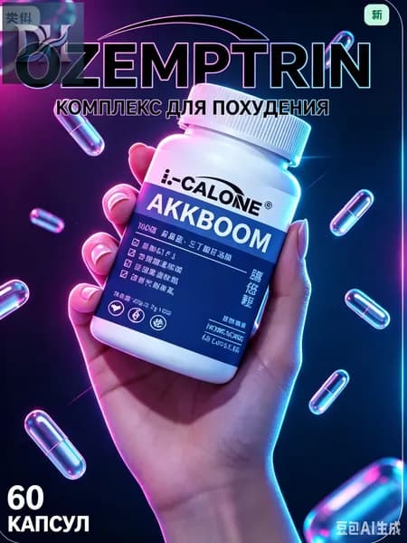 БАД AKKBOOM (60 капсул) - пробиотики для поддержки микрофлоры кишечника и пищеварения