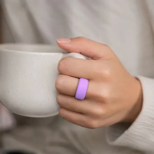 Чехол для кольца Oura Ring 5 из силикона, лиловый, размер S