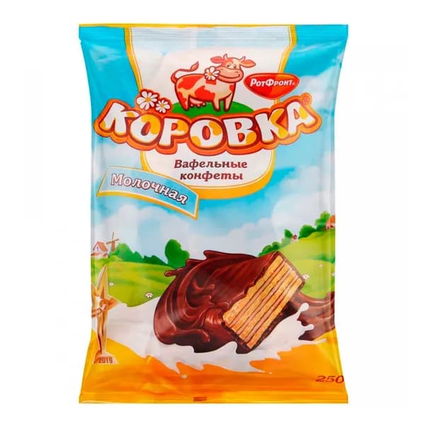 Конфеты вафельные Рот Фронт Коровка молочная 250 г