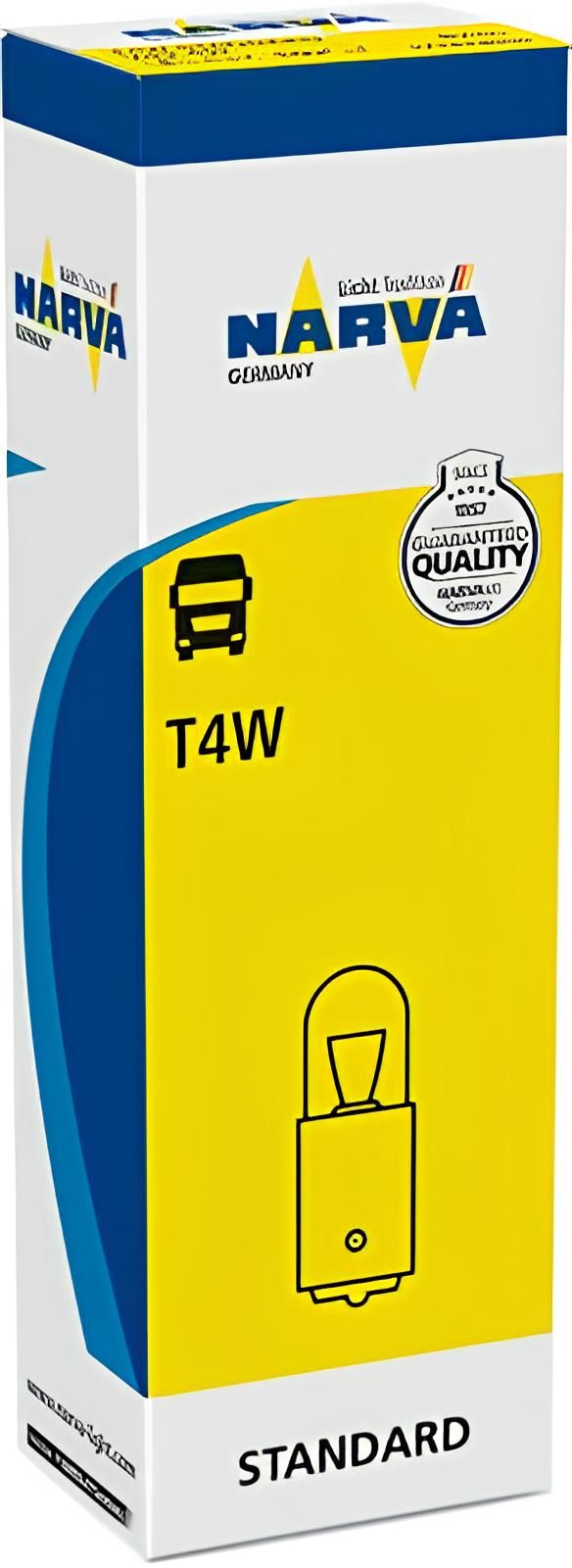 Лампа 24V T4W BA9S (NARVA)