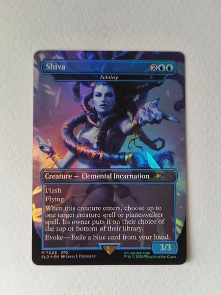 Портативные карты MTG Настройка и прокси высококачественной фольги Шива (Тонкость) #7005