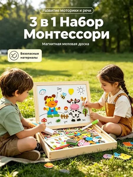 Сортер магнитный пазл развивающие игрушки