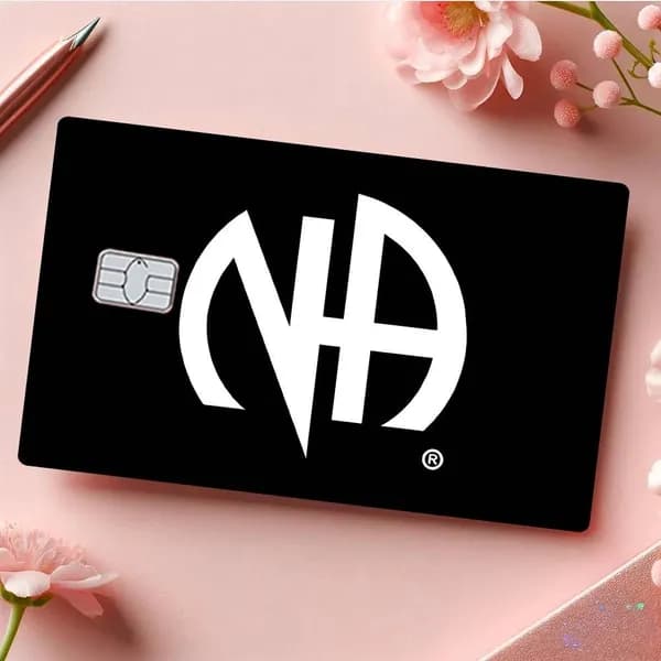 Narcotics Anonymous Анонимные наркоманы Наклейка на банковскую карту, глянцевая защитная стойкая к стиранию