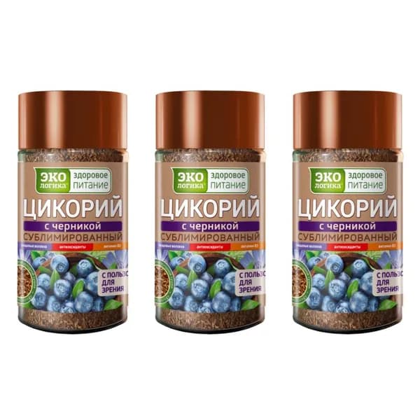 Экологика Цикорий с Черникой, 85 г, 3уп