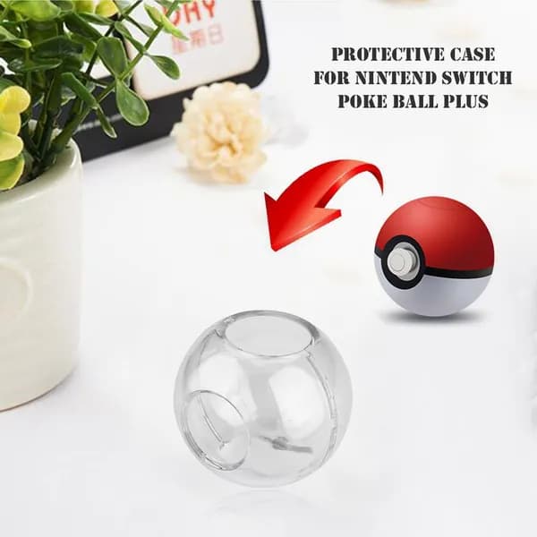 Чехол защитный прозрачный из поликарбоната для Nintendo Switch Poke Ball Plus