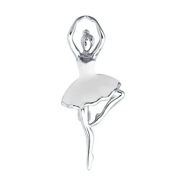 Серебряная брошь DIAMANT-ONLINE с эмалью 925 пробы