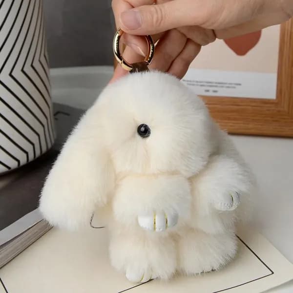 Кролик плюшевый брелок Кулон