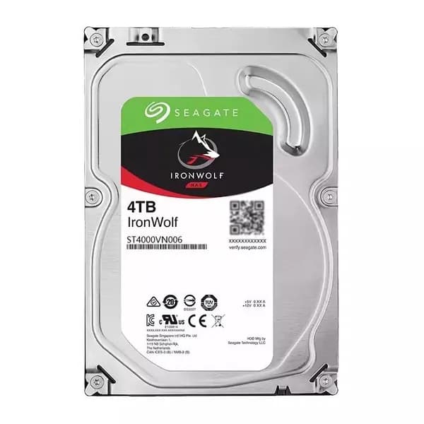 Жесткий диск Seagate IronWolf 4 ТБ (ST4000NE001), для NAS и сетевых хранилищ, CMR