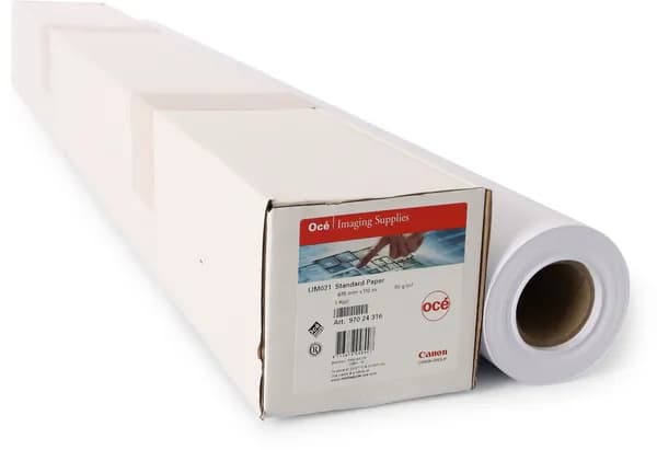 Бумага для плоттеров IJM021 Canon A1+ Oce Standart Paper 625мм x 110м, 90г/кв.м, 7675B001