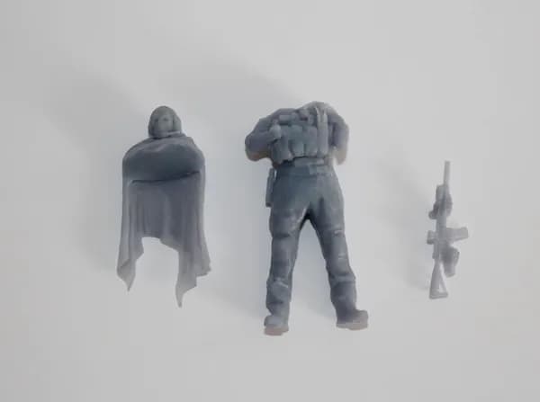 "Призрак" Фигурка в масштабе 1:43 для диорам и коллекционирования. Высота фигурки 4 см.