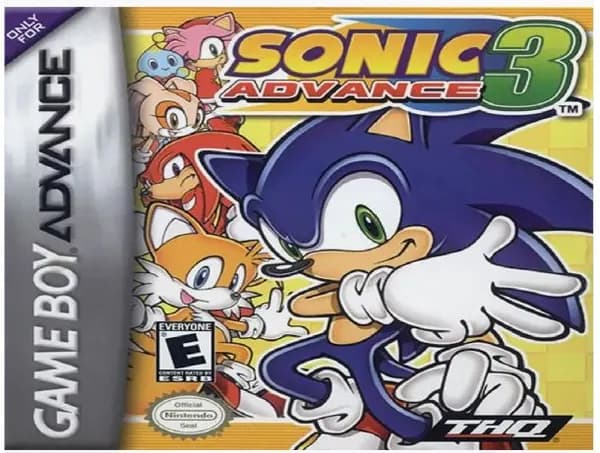 Игровой картридж Sonic Advance 3 (Sonic Advance) GBA, рус.версия (Platinum) 128K-171