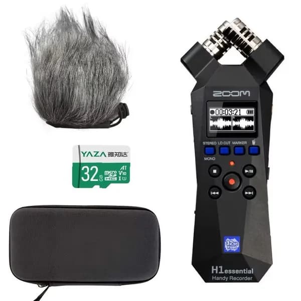 Рекордер Zoom H1e Essential + ветрозащита + чехол + карта памяти 32 ГБ
