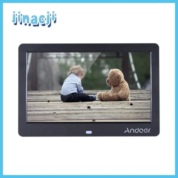 Цифровая фоторамка Andoer 10", многофункциональная, поддержка нескольких языков для комфортного использования