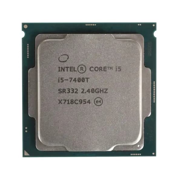Процессор Intel Core i5-7400T (CM8067702867915) OEM - LGA 1151, 4 x 2,4 ГГц, L2 - 256 КБ, L3 - 6 МБ, DDR4-2133 МГц, Intel UHD Graphics 630, TDP 35 Вт