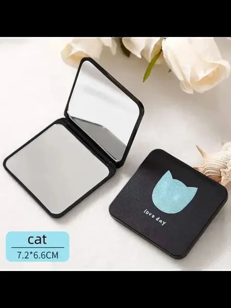 Зеркало компактное "Cat" 7.2*6.6 см