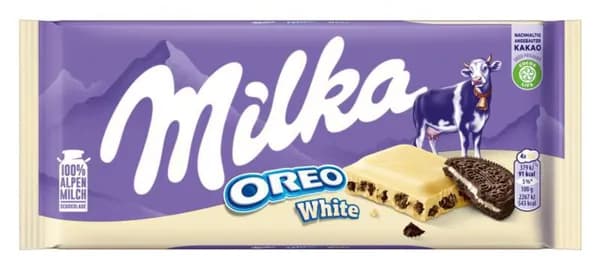 Шоколадная плитка Milka Oreo White,100 г (Германия)