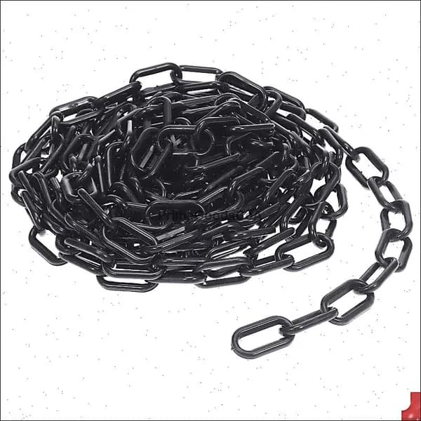 Пластиковая Цепь Для Барьеров 1 Шт Длина 600.00X3.50X2.00Cm Чёрного Цвета