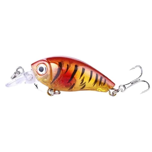 1шт Микро Кренкбейт CR0002A Плавающая рыболовная приманка Topwater Hard Wobbler Mini Bait 4,5 см-3,5 г
