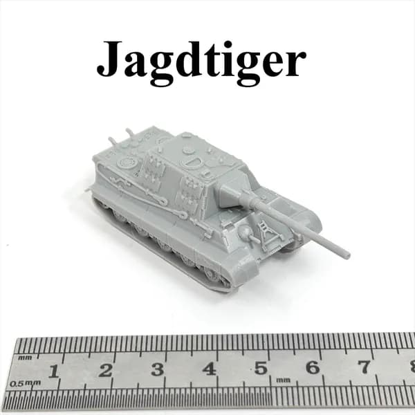 Миниатюрная модель танка в масштабе 1:144, напечатанная на 3D-принтере, из смолы, основные боевые танки Германии Второй мировой войны Tiger I/Tiger II/Panther/Panzer IV