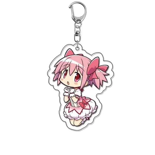 Мини-брелок Из Акрила С Фигуркой Персонажа По Аниме Волшебница Мадока (Puella Magi Madoka Magica), Подвеска Для Сумок И Рюкзаков